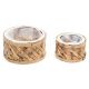Cos Rotund Pentru Aranjamente Florale Set 2 Buc