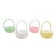 Cos Rotund Rattan Color Pentru Aranjamente Florale