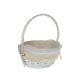 model 1 - Cos rotund rattan+iuta+toarta pentru aranjamente florale
