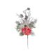 model 1 - Crenguta brad artificial+zapada+flori pentru decoratiuni Craciun