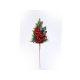 Crenguta Brad Artificial+con+bobite Rosii Pentru Aranjamente Florale