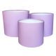 lila - Cutii cilindru color fara capac pentru aranjamente florale set 3 buc