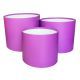 mov mediu - Cutii cilindru color fara capac pentru aranjamente florale set 3 buc