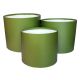 kaki - Cutii cilindru color fara capac pentru aranjamente florale set 3 buc