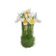 model 1 - Decor verdeata+narcise artificiale pentru decoratiuni florale
