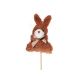 model 1 - Figurina iepuras plus color+bat pentru decoratiuni florale