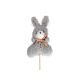 model 4 - Figurina iepuras plus color+bat pentru decoratiuni florale