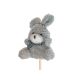 model 2 - Figurina iepuras plus+bat pentru decoratiuni florale