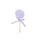 mov - Figurine acadele color pentru decoratiuni Craciun