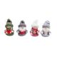 Figurine Crosetate Color Pentru Decoratiuni Craciun Set 4 Buc