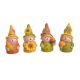 Figurine Gnom Color Pentru Aranjamente Florale Set 4 Buc
