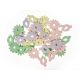 floricele - Figurine lemn color pentru decoratiuni florale set 18 buc