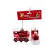 rosu - Glob tip locomotiva pentru decoartiuni florale set 2 buc