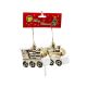 auriu - Glob tip locomotiva pentru decoartiuni florale set 2 buc