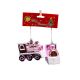 roz - Glob tip locomotiva pentru decoartiuni florale set 2 buc