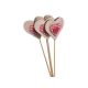 model 1 - Inimioare lemn+bat pentru aranjamente florale set 6 buc