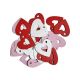 model 1 - Inimioare lemn color pentru aranjamente florale set 24 buc