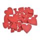 Inimioare Lemn Color Pentru Aranjamente Florale Set 40 Buc