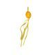portocaliu - Ou color cu agatatoare 6 cm pentru aranjamente florale