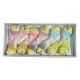 model 1 - Pasari pene color pentru aranjamente florale set 12 buc