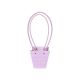 roz - Poseta model embosat pentru aranjamente florale set 10 buc