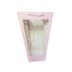 model 2 - Posete hartie color si fereastra pentru aranjamente florale set 10 buc