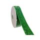verde - Rola catifea color+sclipici 3,8 cm pentru aranjamente florale