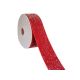 rosu - Rola catifea color+sclipici 3,8 cm pentru aranjamente florale