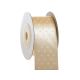 crem - Rola satin+buline pentru aranjamente florale