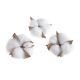 model 1 - Flori de bumbac artificiale set 12 buc
