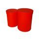 rosu - Cutie cilindru pentru flori set 2 buc