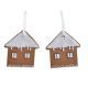 Figurine Turta Dulce+agatatoare Pentru Decoratiuni Craciun Set 2 Buc