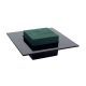 negru - Ikebana patrat din burete umed pentru flori set 2 buc