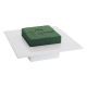 alb - Ikebana patrat din burete umed pentru flori set 2 buc