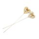 model 2 - Inimioare lemn+nasturel+bat pentru decoratiuni florale set 2 buc