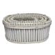 Cos Oval Lemn Pentru Aranjamente Florale Set 3 Buc