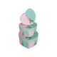 model 1 - Cutii tip inima pentru flori set 3 buc