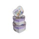 model 5 - Cutii tip inima pentru flori set 3 buc