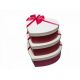 model 1 - Cutii tip inima pentru flori set 3 buc