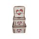 model 6 - Cutii patrate pentru flori set 3 buc