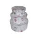model 15 - Cutii rotunde pentru flori set 3 buc