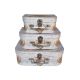 model 2 - Cutii tip geamantan pentru flori set 3 buc