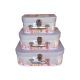 model 7 - Cutii tip geamantan pentru flori set 3 buc
