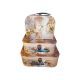 model 9 - Cutii tip geamantan pentru flori set 3 buc