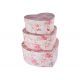 model 1 - Cutii tip inima pentru flori set 3 buc