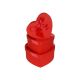 Cutii Tip Inima Pentru Flori Set 3 Buc