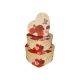 model 1 - Cutii tip inima pentru flori set 3 buc