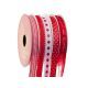rosu+alb - Role 0,5 cm x 5 m pentru aranjamente florale set 5 buc