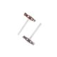alb - Cocarde pentru floristica set 50 buc