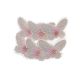 model 1 - Fluturasi/ pasari material textil pentru aranjamente florale set 6 buc